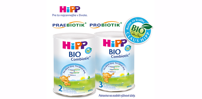 Fotografie (Následná mliečna dojčenská výživa Hipp Bio Combiotic®)